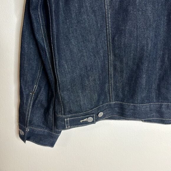Levis Mens Denim Trucker Jacket Collared Buttondown Outerwear Coat size 2XL - Picture 10 of 11